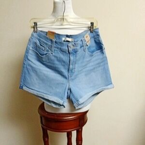 Women's Light Blue Denim Shorts